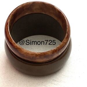 Chunky Bangle Bracelet Brown